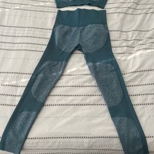 GymShark legging and sports bra.